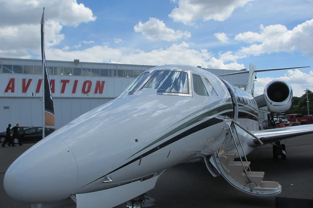 Representative photo of a Cessna Citation X, not this aircraft