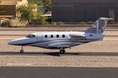 Representative photo of a Beechcraft Premier I, not this aircraft