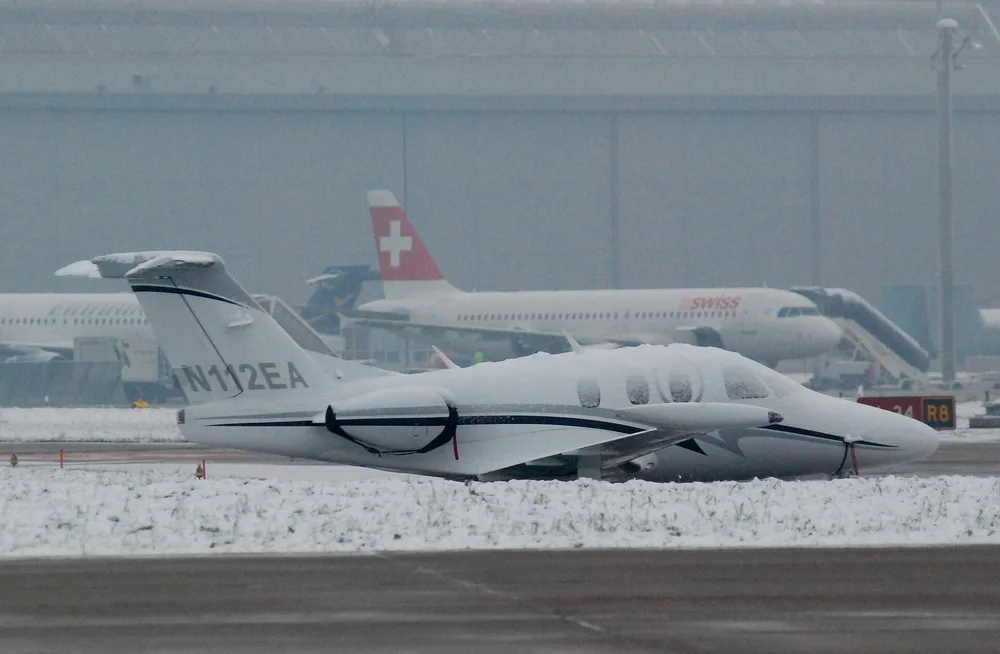 Representative photo of an Eclipse 500, not this aircraft