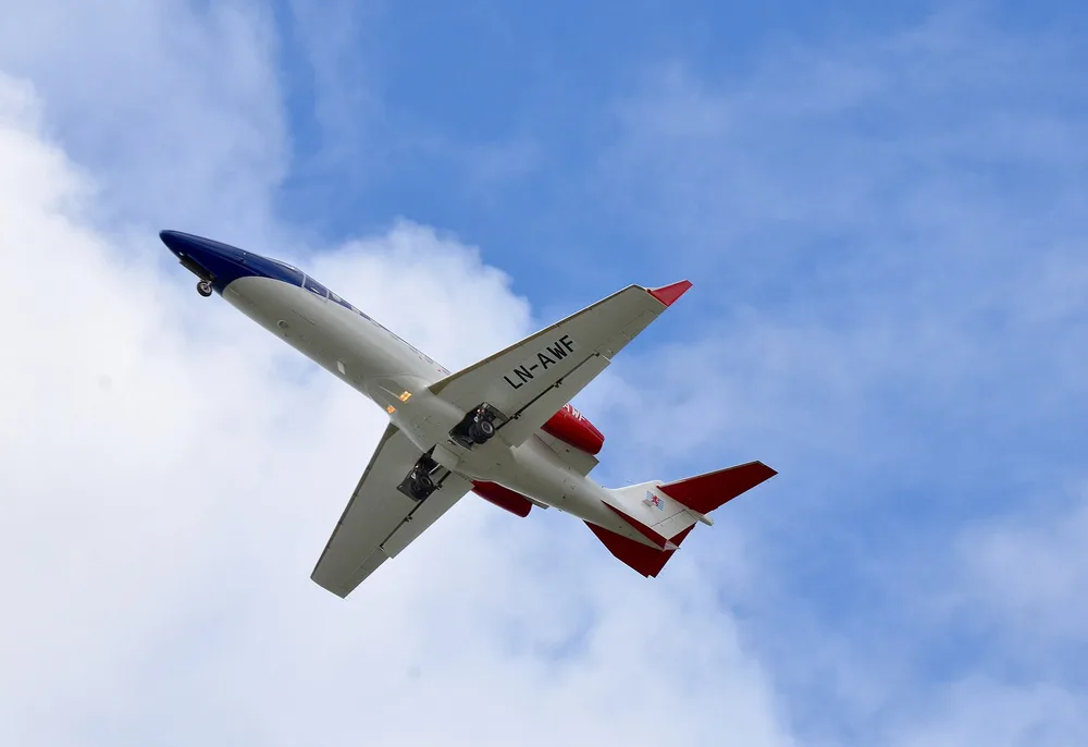 Representative photo of a Learjet 45, not this aircraft