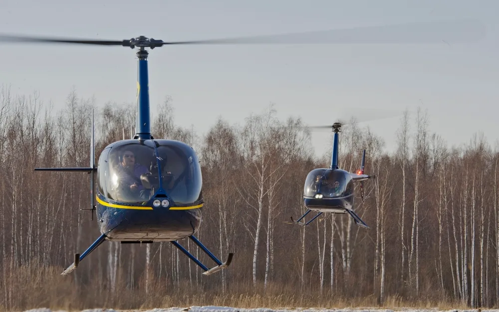 Representative photo of a Robinson R66, not this aircraft