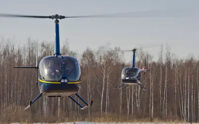 Representative photo of a Robinson R66, not this aircraft