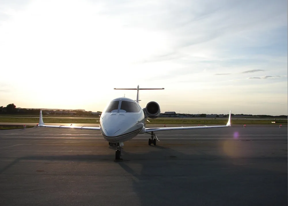Representative photo of a Learjet 60, not this aircraft