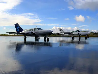 Representative photo of a Cessna 310, not this aircraft