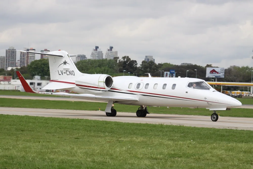 Representative photo of a Learjet 31, not this aircraft