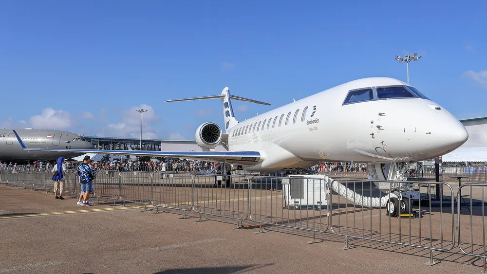 Representative photo of a Bombardier Global 7500, not this aircraft