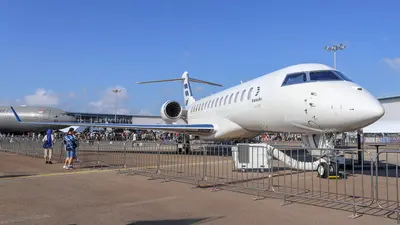 Representative photo of a Bombardier Global 7500, not this aircraft